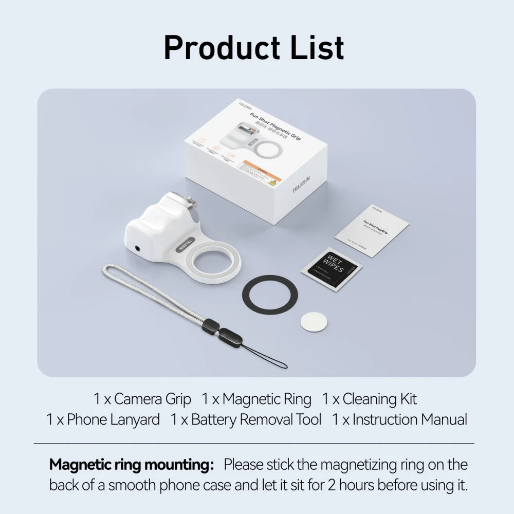Magnetic Mobile Photography Hand Grip