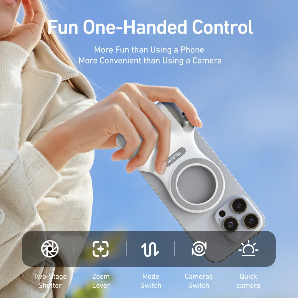 Magnetic Mobile Photography Hand Grip