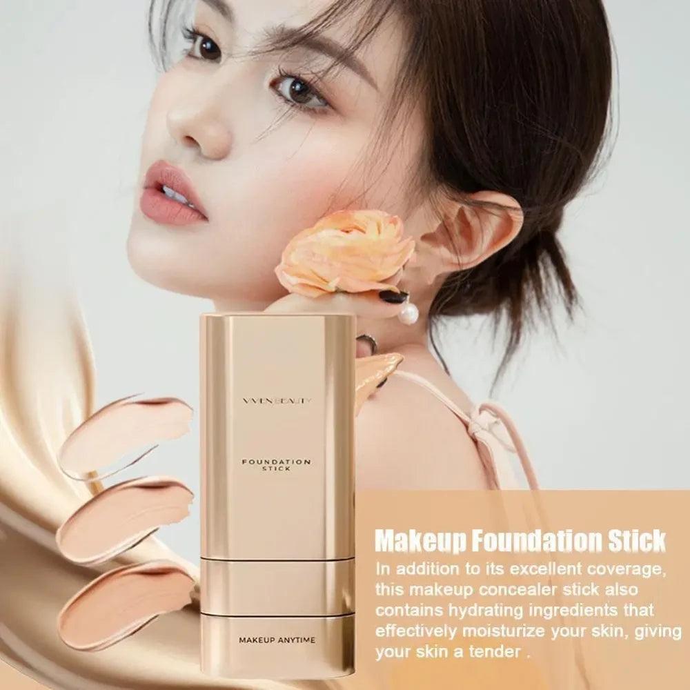 The 3-Minute Flawless Face: 2-in-1 Foundation Stick &amp; Built-In Brush