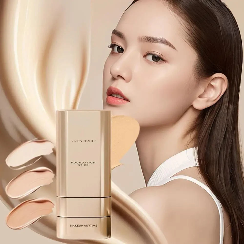 The 3-Minute Flawless Face: 2-in-1 Foundation Stick &amp; Built-In Brush